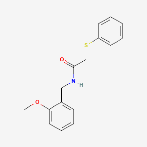 molecular formula C16H17NO2S B1666497 N-(2-甲氧基苄基)-2-(苯硫基)乙酰胺 CAS No. 380201-24-1
