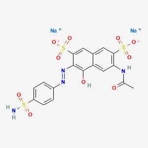 molecular formula C18H14N4Na2O10S3 B1666504 Azosulfamide CAS No. 133-60-8