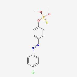 molecular formula C14H14ClN2O3PS B1666505 Azothoate CAS No. 5834-96-8