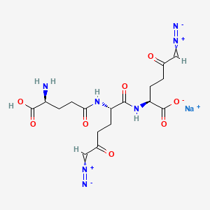 molecular formula C17H22N7NaO8 B1666508 Azotomycin sodium CAS No. 55156-24-6