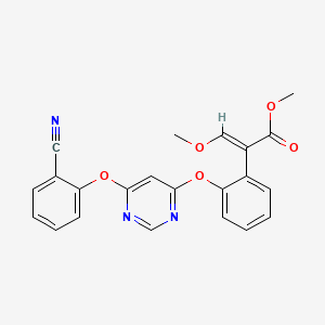 molecular formula C22H17N3O5 B1666510 Azoxystrobin CAS No. 131860-33-8
