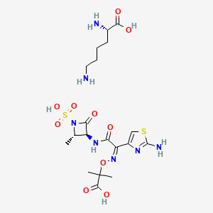 molecular formula C19H31N7O10S2 B1666518 Aztreonam lysine CAS No. 827611-49-4