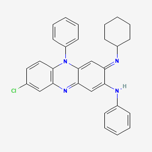 molecular formula C30H29ClN4 B1666524 8-氯-3-环己亚氨基-N,5-二苯基吩嗪-2-胺 CAS No. 24028-59-9