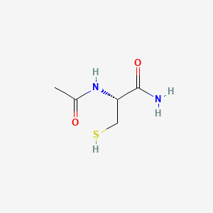 molecular formula C5H10N2O2S B1666528 N-乙酰半胱氨酸酰胺 CAS No. 38520-57-9