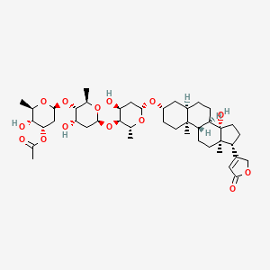 molecular formula C43H66O14 B1666529 Acétyldigitoxine CAS No. 1111-39-3