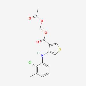 molecular formula C15H14ClNO4S B1666541 阿克兰酸 CAS No. 39633-62-0