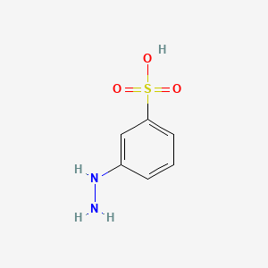 molecular formula C6H8N2O3S B1666574 3-肼基苯磺酸 CAS No. 138-30-7