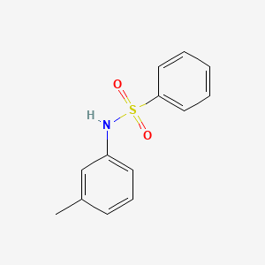 molecular formula C13H13NO2S B1666577 苯磺酰胺，N-(3-甲基苯基)- CAS No. 13587-57-0