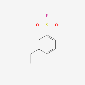molecular formula C8H9FO2S B1666579 苯磺酰氟，3-乙基- CAS No. 34586-50-0