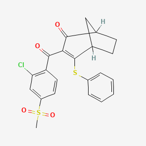 molecular formula C22H19ClO4S2 B1666587 苯并双环酮 CAS No. 156963-66-5