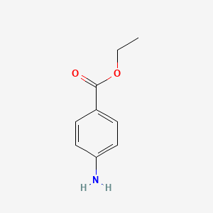 molecular formula C9H11NO2 B1666588 4-氨基苯甲酸乙酯 CAS No. 94-09-7
