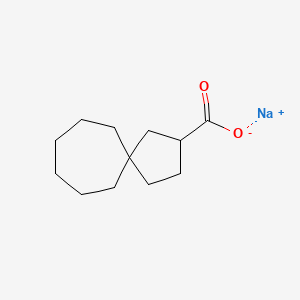 molecular formula C12H19NaO2 B1666612 螺[4.6]十一烷-2-羧酸钠 CAS No. 112523-75-8