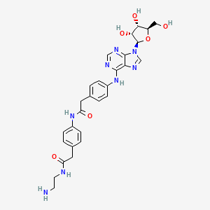 molecular formula C28H32N8O6 B1666614 腺苷胺类似物 CAS No. 96760-69-9