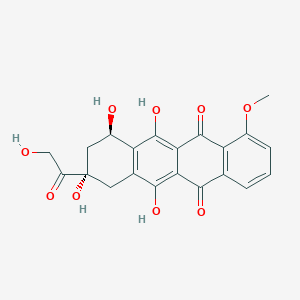 molecular formula C21H18O9 B1666622 多柔比星酮 CAS No. 24385-10-2