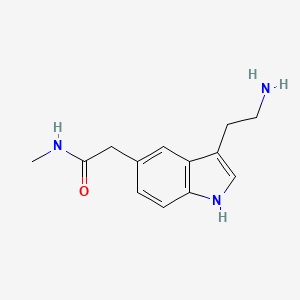 molecular formula C13H17N3O B1666647 3-(2-氨基乙基)-N-甲基-1H-吲哚-5-乙酰胺 CAS No. 81709-54-8
