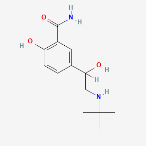 molecular formula C13H20N2O3 B1666648 5-(2-(tert-Butylamino)-1-hydroxyethyl)salicylamide CAS No. 22560-59-4