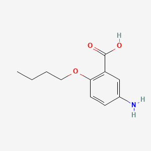 B1666655 Benzoic acid, 5-amino-2-butoxy- CAS No. 13737-90-1