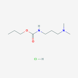 molecular formula C9H21ClN2O2 B166676 盐酸普罗帕莫卡 CAS No. 25606-41-1