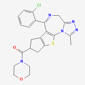 molecular formula C23H22ClN5O2S B1666797 贝帕芬特 CAS No. 114776-28-2