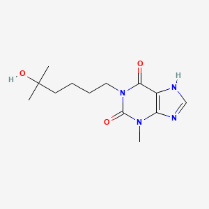 molecular formula C13H20N4O3 B1666809 Albifylline CAS No. 107767-55-5