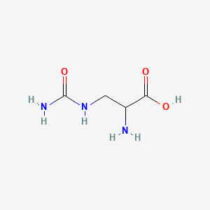 molecular formula C4H9N3O3 B1666810 合欢子苷 CAS No. 1483-07-4