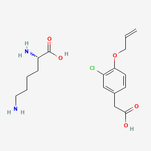 molecular formula C17H25ClN2O5 B1666828 Alclofenac lysinate CAS No. 59960-34-8