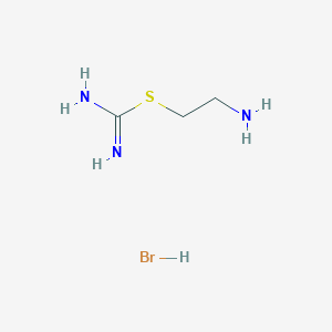 molecular formula C3H11Br2N3S B1666857 2-(2-氨基乙基)异硫脲氢溴酸盐 CAS No. 56-10-0