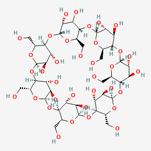 molecular formula (C6H10O5)7<br>C42H70O35 B1666866 β-环糊精 CAS No. 7585-39-9