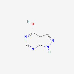 molecular formula C5H4N4O B1666887 别嘌呤醇 CAS No. 315-30-0