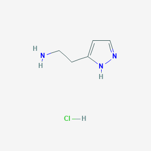 molecular formula C5H11Cl2N3 B1666918 Betazole dihydrochloride CAS No. 138-92-1