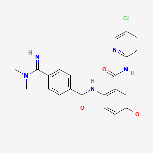molecular formula C23H22ClN5O3 B1666923 贝曲班 CAS No. 330942-05-7