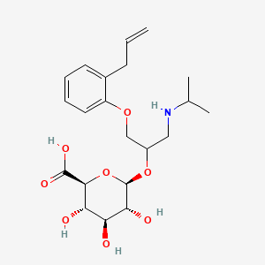 molecular formula C21H31NO8 B1666999 阿普洛尔葡萄糖醛酸酯 CAS No. 54587-50-7