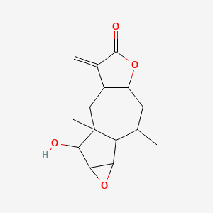 molecular formula C15H20O4 B1667013 Amaralin from helenium amarum CAS No. 6831-10-3