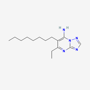 molecular formula C15H25N5 B1667028 Ametoctradin CAS No. 865318-97-4