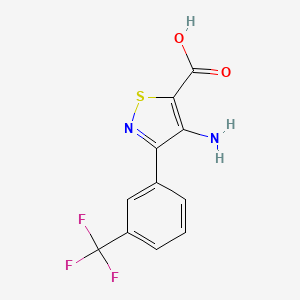 molecular formula C11H7F3N2O2S B1667029 Amflutizole CAS No. 82114-19-0