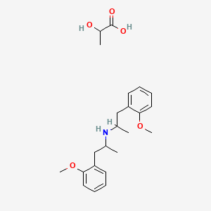 molecular formula C23H33NO5 B1667078 双甲氧基卡因乳酸盐 CAS No. 24407-55-4