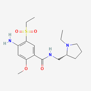 B1667121 Amisulpride, (R)- CAS No. 71675-90-6