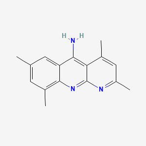 B1667145 2,4,7,9-Tetramethylbenzo[b][1,8]naphthyridin-5-amine CAS No. 309726-06-5