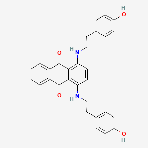 molecular formula C30H26N2O4 B1667153 1,4-双[2-(4-羟基苯基)乙基氨基]蒽-9,10-二酮 CAS No. 96969-83-4