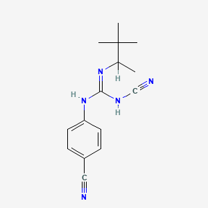 N-Cyano-N'-(4-cyanophenyl)-N''-1,2,2-trimethylpropylguanidine