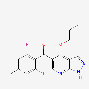 molecular formula C18H17F2N3O2 B1667192 Bms-265246 CAS No. 582315-72-8