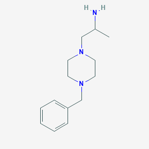 molecular formula C14H23N3 B166720 1-(4-苄基哌嗪-1-基)丙烷-2-胺 CAS No. 133025-64-6