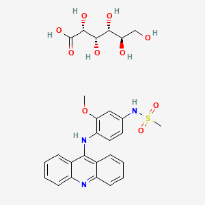 molecular formula C27H31N3O10S B1667260 Amsacrine gluconate CAS No. 80277-07-2