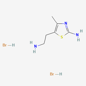 molecular formula C6H13Br2N3S B1667265 Amthamine dihydrobromide CAS No. 142457-00-9