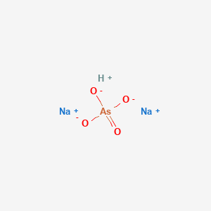 molecular formula AsHNa2O4<br>HNa2AsO4<br>Na2HAsO4<br>AsHNa2O4 B166728 砷酸二钠 CAS No. 7778-43-0