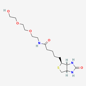 molecular formula C16H29N3O5S B1667290 生物素-PEG3-醇 CAS No. 289714-02-9