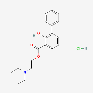 molecular formula C19H24ClNO3 B1667299 联苯胺盐酸盐 CAS No. 5560-62-3