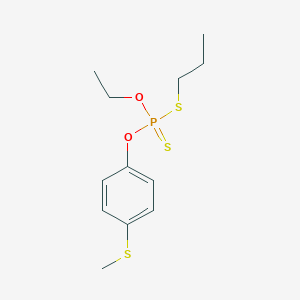 molecular formula C12H19O2PS3 B166734 Sulprofos CAS No. 35400-43-2
