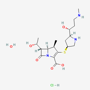 molecular formula C18H30ClN3O5S B1667348 Lenapenem hydrochloride hydrate CAS No. 149882-71-3
