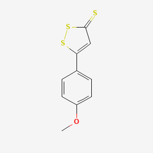 molecular formula C10H8OS3 B1667398 Anethole trithione CAS No. 532-11-6